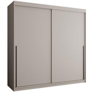 Home Collective ŠATNÍ SKŘÍŇ S POSUVNÝMI DVEŘMI 200 cm šířka, kašmírová s černým úchytem vyobraziť