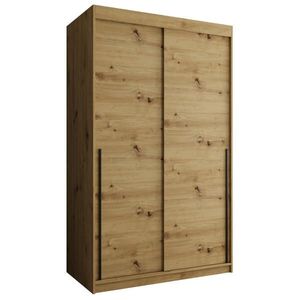 Home Collective ŠATNÍ SKŘÍŇ S POSUVNÝMI DVEŘMI 120 cm šířka, Artisan s černým úchytem vyobraziť