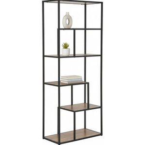 Xora REGÁL, prírodná farba, čierna, železo, 70/170/33 cm vyobraziť