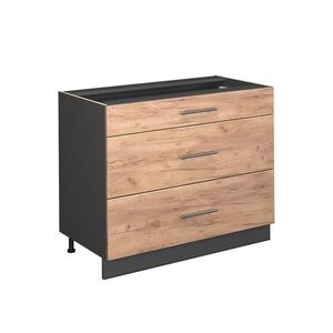 Vicco KUCHYNSKÁ SPODNÁ SKRINKA Fame-Line, Dub Goldkraft/antracitová, 100 cm, AP Oak vyobraziť
