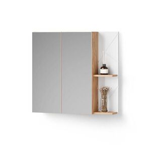 Livinity® ZRKADLOVÁ SKRINKA Ronco Biely vysoký lesk 80 x 75 cm vyobraziť
