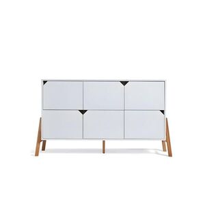 RAUMHIRSCH FURNITURE DETSKÁ KOMODA Lotta – rustikálna elegancia a funkčnosť, biela vyobraziť