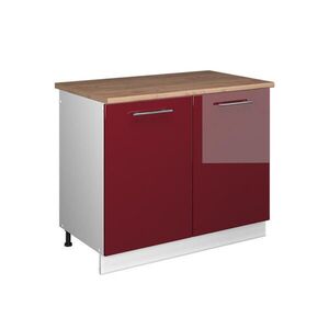 Vicco SPODNÁ SKRINKA POD DREZ Fame-Line, Bordeaux vysoký lesk/biely, 100 cm, AP Oak vyobraziť