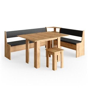 Vicco ROHOVÁ LAVICOVÁ SKUPINA Roman Dub Goldkraft 210 x 150 cm so stolom vyobraziť