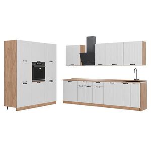 Vicco KUCHYNKA Fame-Line, Biely vidiecky dom/Dub Goldkraft, 460 cm bez pracovnej dosky vyobraziť