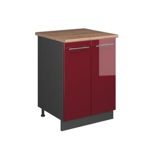 Vicco SPODNÁ SKRINKA POD DREZ Fame-Line, Bordeaux vysoký lesk/antracitová, 60 cm vyobraziť