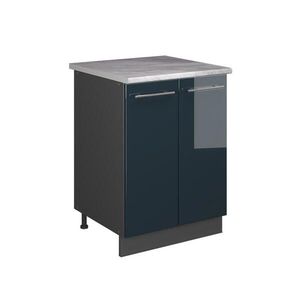 Vicco SPODNÁ SKRINKA POD DREZ Fame-Line, Tmavo modrá vysoký lesk/antracitová, 60 cm vyobraziť