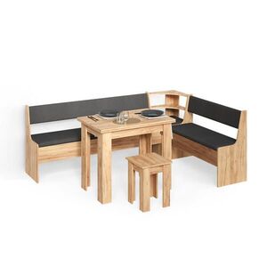 Livinity® ROHOVÁ LAVICOVÁ SKUPINA Tiberio Dub Goldkraft 210 x 150 cm so stolom vyobraziť
