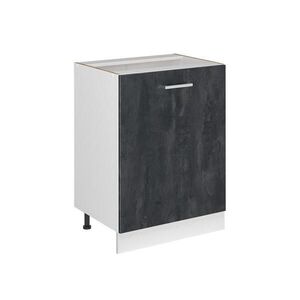 Vicco KUCHYNSKÁ SPODNÁ SKRINKA R-Line, Čierny betón/biely, 60 cm s 1 dverami bez pracovnej dosky vyobraziť