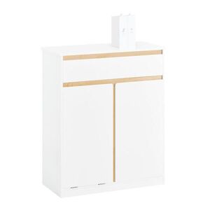 SoBuy BIELA kúpeľňová skrinka so zásuvkou 71x33x85cm Severský vyobraziť