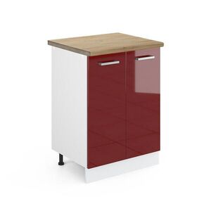 Vicco KUCHYNSKÁ SPODNÁ SKRINKA R-Line Červený vysoký lesk 60 cm , AP Oak vyobraziť