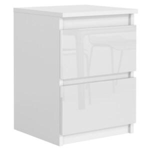 RAUMHIRSCH FURNITURE NOČNÝ STOLÍK biely, lesklý 40/55/39 vyobraziť
