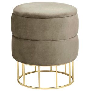 RAUMHIRSCH FURNITURE STOLIČKA s úložným priestorom, čalúnená stolička Béžová 37/42/37 vyobraziť