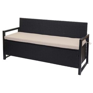 MCW POLY-RATTAN 3-MIESTOČNÁ LAVICA antracitová, béžová vyobraziť