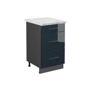 Vicco KUCHYNSKÁ SPODNÁ SKRINKA Fame-Line Tmavo modrá vysoký lesk 50 cm , AP Marble vyobraziť