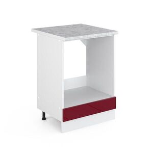 Vicco SPODNÁ SKRINKA R-Line Bordeaux vysoký lesk 60 cm s veľkým výklenkom, s pracovnou doskou vyobraziť