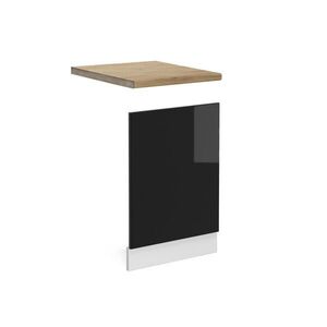 Vicco PREDNÝ PANEL R-Line Čierny vysoký lesk 45 cm , AP Oak vyobraziť