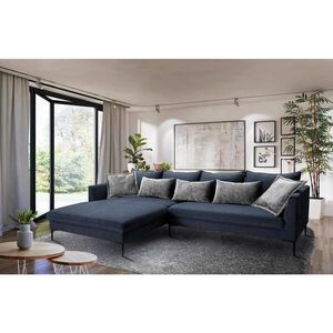 MID.YOU ROHOVÁ SEDAČKA, textil, tmavomodrá vyobraziť