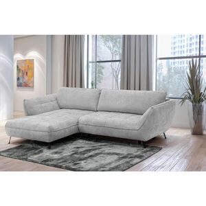 MID.YOU ROHOVÁ SEDAČKA, textil, svetlosivá vyobraziť