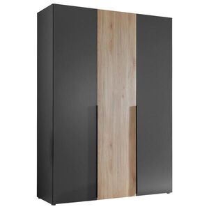 Carryhome ŠATNÍKOVÁ SKRIŇA, grafitová, farba duba, 150/210/53 cm vyobraziť