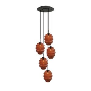 s.luce ECHOS galéria svetlo 5 plameňov Ø 60cm baldachýn Ø 25cm vyobraziť