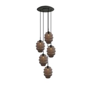s.luce ECHOS galéria svetlo 5 plameňov Ø 60cm baldachýn Ø 25cm vyobraziť