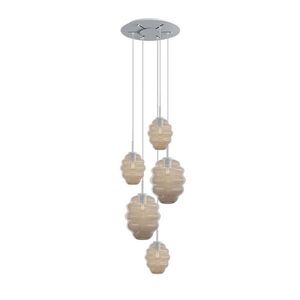 s.luce ECHOS galerijné svetlo 5 plameňov Ø 60cm baldachýn Ø 18/25cm vyobraziť