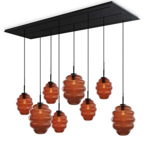 s.luce ECHOS jedálenská stolová lampa 8 svetiel 200cm 3-radová Ø 18/25cm vyobraziť