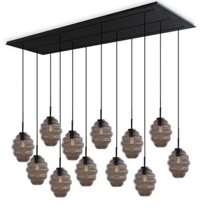 s.luce ECHOS lampa do jedálne 12 svetiel 200cm 3-radová Ø 18cm vyobraziť