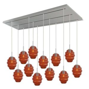 s.luce ECHOS lampa do jedálne 12 svetiel 200cm 3-radová Ø 18cm vyobraziť