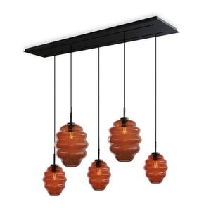 s.luce ECHOS jedálenská stolová lampa 5-plameňová 2-radová 160cm Ø 18/25cm vyobraziť