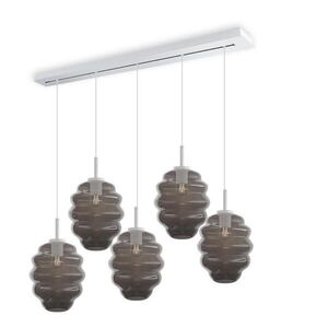 s.luce ECHOS jedálenská stolová lampa 5-plameňová 160cm vrchnák Ø 25cm vyobraziť