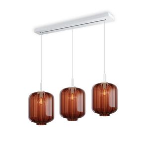 s.luce VELO jedálenská stolová lampa s 3 svetlami a baldachýnom 120cm Ø 25cm vyobraziť