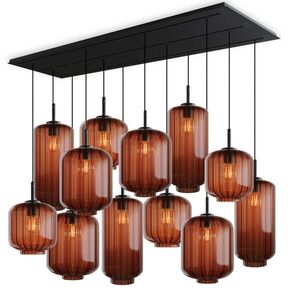 s.luce VELO lampa do jedálne 12 svetiel 200cm 3-radová Ø 18/20/25cm vyobraziť