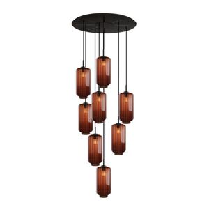 s.luce VELO 8-svetelná galériová lampa Ø 80cm vrchlík Ø 18cm vyobraziť