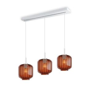 s.luce VELO jedálenská stolová lampa s 3 svetlami a baldachýnom 120cm Ø 20cm vyobraziť