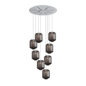 s.luce VELO 8-svetelná galériová lampa Ø 80cm vrchlík Ø 25cm vyobraziť