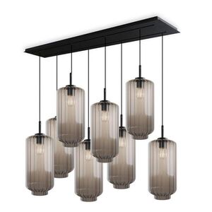 s.luce VELO jedálenská stolová lampa 8 svetiel 160cm 2-radová Ø 18cm vyobraziť
