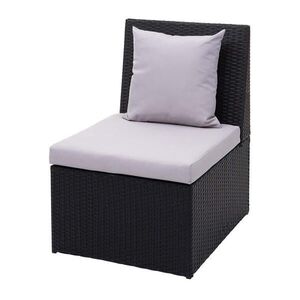 MCW POLY-RATTAN KRESLO Čierne vyobraziť