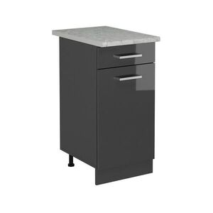 Vicco KUCHYNSKÁ SPODNÁ SKRINKA R-Line Antracit vysoký lesk 40 cm AP mramor vyobraziť