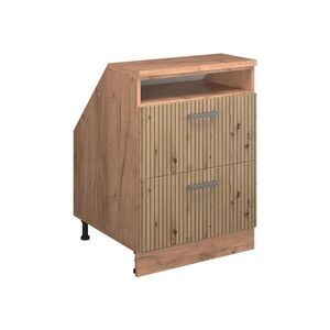 Vicco ŠIKMÁ SKRIŇA Rion Remeselný dub 60 x 81.6 cm s 2 zásuvkami, korpus skrine hĺbka 60 cm vyobraziť