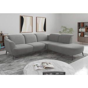 Sit & More ROHOVÁ SEDAČKA, textil, sivá vyobraziť