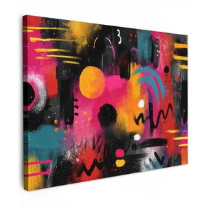 MuchoWow OBRAZ NA PLÁTNE Farebné plochy - Tvary - Farebné - Abstraktné 80x60 cm vyobraziť