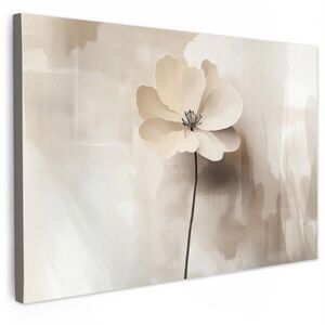 MuchoWow OBRAZ NA PLÁTNE Kvetina - béžová - farba - tieň 90x60 cm vyobraziť