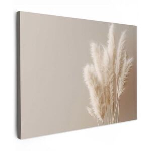 MuchoWow OBRAZ NA PLÁTNE Pampová tráva - Plumy - Pastelové - Biele 80x60 cm vyobraziť
