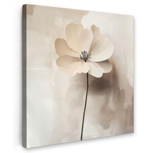 MuchoWow OBRAZ NA PLÁTNE Kvetina - béžová - farba - tieň 20x20 cm vyobraziť