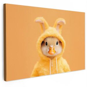 MuchoWow OBRAZ NA PLÁTNE Veľkonočný zajačik - kostým - kačica 120x80 cm vyobraziť