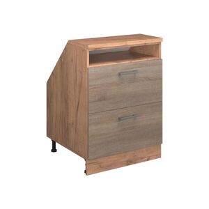 Vicco KUCHYNSKÁ SKRIŇA PRE ŠIKMÉ STRECHY R-Line Sonoma 60 cm s 2 zásuvkami, korpus skrine hĺbka 60 cm vyobraziť