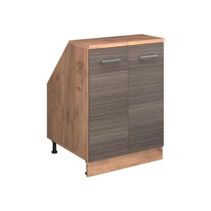Vicco ŠIKMÁ SKRIŇA Rion Ušľachtilá šedá 60 x 81.6 cm s 2 dverami, korpus skrine hĺbka 60 cm vyobraziť