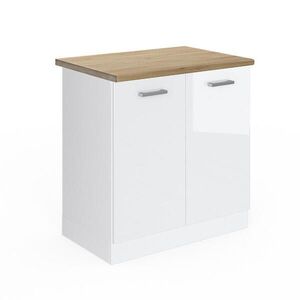 Vicco SPODNÁ SKRINKA POD DREZ R-Line Biely vysoký lesk 80 cm , AP Oak vyobraziť